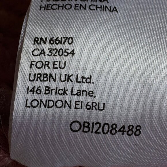 Anthropologie Rashida Open Cardigan Pink Chunky Open Cable Knit Oversized  Small - Picture 11 of 11